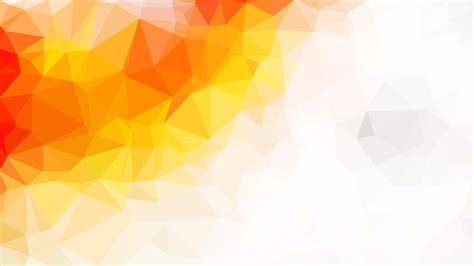 Abstract Orange and White Polygonal Background