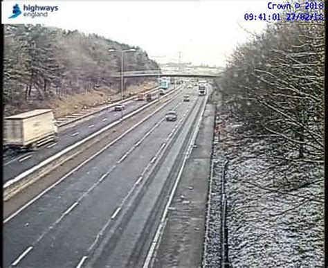 Motorway cameras show snow covered countryside - Somerset Live