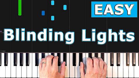 The Weeknd - Blinding Lights - EASY Piano Tutorial - YouTube