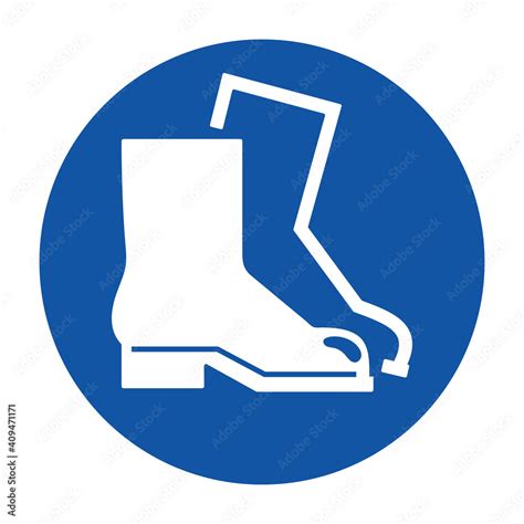 Safety Shoes Sign Vector