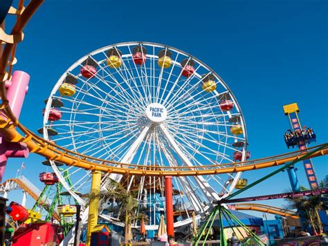 Santa Monica Pier Pacific Park Amusement Rides Editorial Photo - Image ...