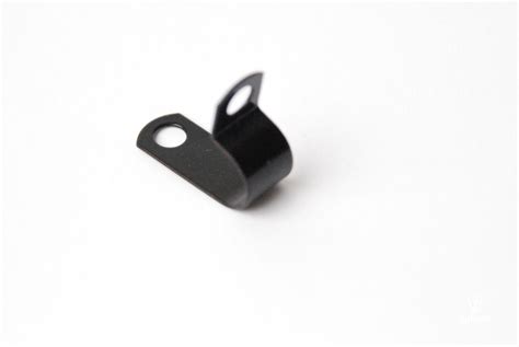 Copper cable clamps painted black 10pcs, small|Juheko -Textile Cables ...