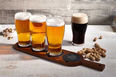 Personalized flight board, Wooden beer flight, Beer Tasting, Custom ...