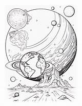 Free Galaxy Space Coloring Page 41  Adventure sketch template