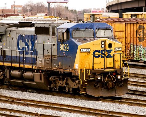 Dash-9 Locomotive Csx 9029 In Baltimore Photograph by Bill Swartwout