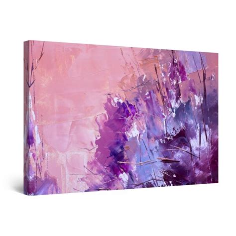 Canvas Wall Art - Abstract Purple Painting - Lys og Art