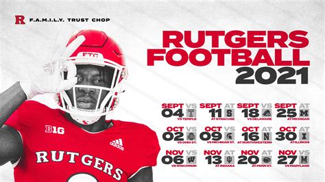 The 2021 Schedule – Rutgers.Football