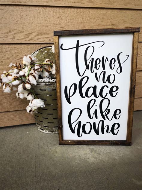 Excited to share this item from my #etsy shop: Wood signs | theres no place like home ...