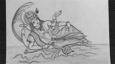 Pencil Sketching, Pencil Drawings, Lord Vishnu, Quick, Art, Art Background, Kunst, Performing ...