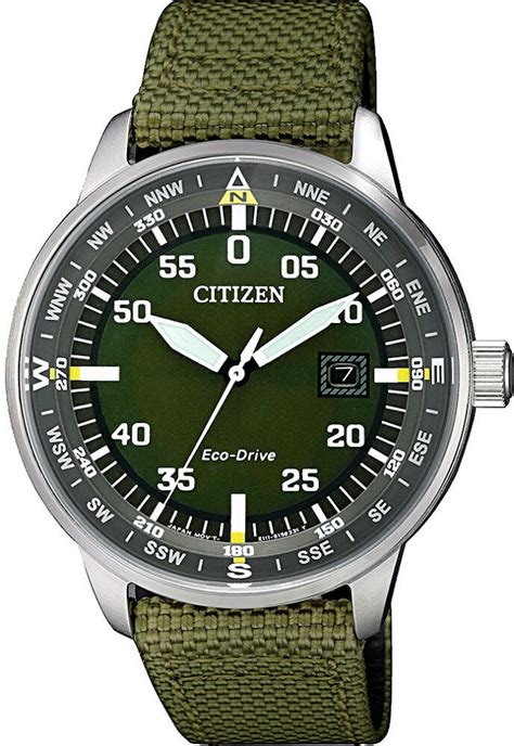 Citizen Eco-Drive Stainless Steel Nylon Strap Mens Watch BM7390-22X. Casual Chic