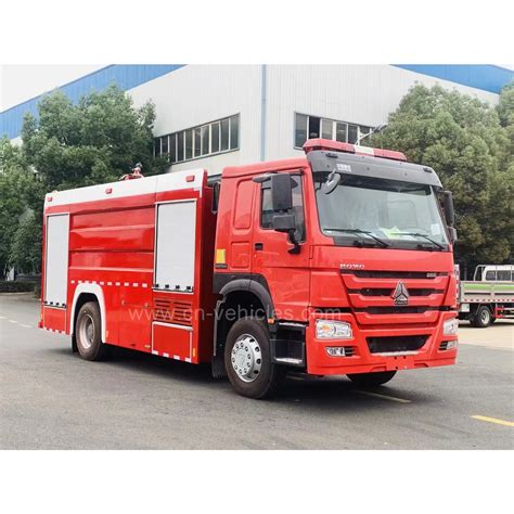 China HOWO 10t Fire Truck 10000liters Water Tank New Fire Fighting ...