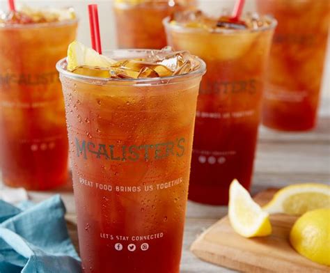 Free 32-oz Tea at McAlister's Deli on July 18, 2019