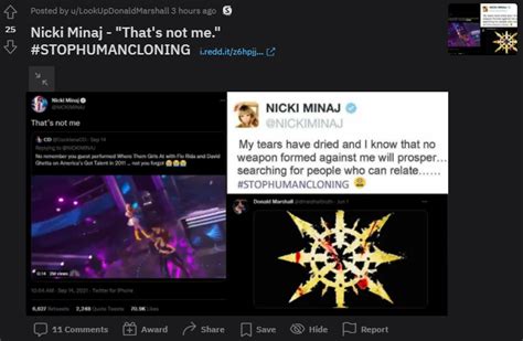 u/LookUpDonaldMarshall YOU WILL ABANDON YOU INVESTIGATION INTO THE CLONING OF NICKI MINAJ ...