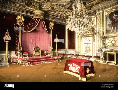 The throne room, Fontainebleau Palace, France Stock Photo - Alamy