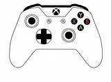 Xbox Controller Coloring Page sketch template