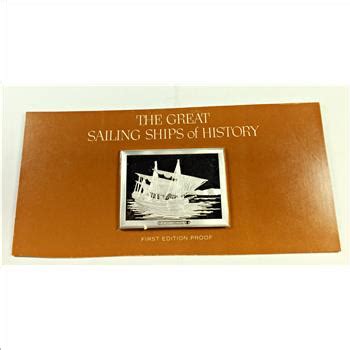 1500 Grains Sterling Silver Proof Ingot*Great Sailing Ships of History*VENETIAN GALLEASS*1974 ...