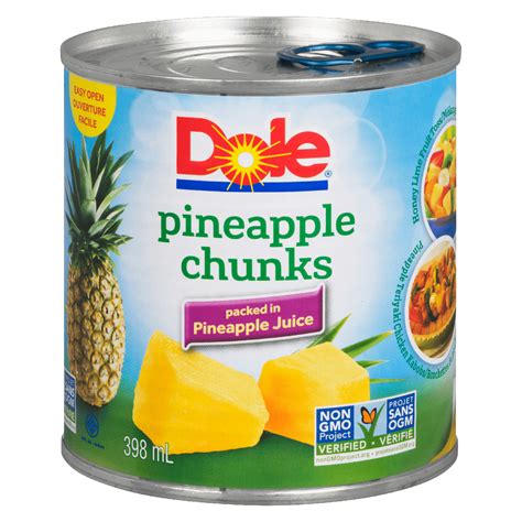 Canned Pineapple Chunks in Pineapple Juice - Dole® Sunshine