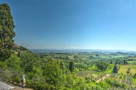 Premium Photo | Beautiful landscape seen from san gimignano