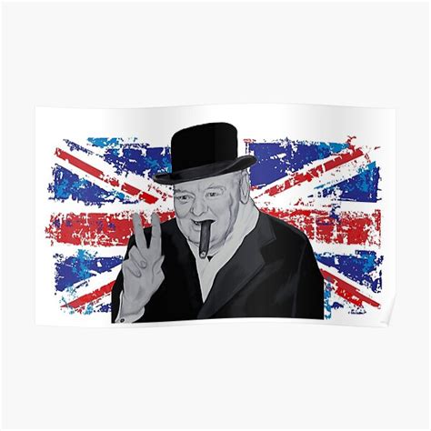 "Winston Churchill" Poster for Sale by emmajmetcalf | Redbubble