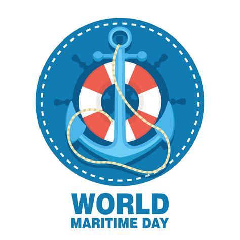 World Maritime Day modern flat vector design concept. Holidays around ...