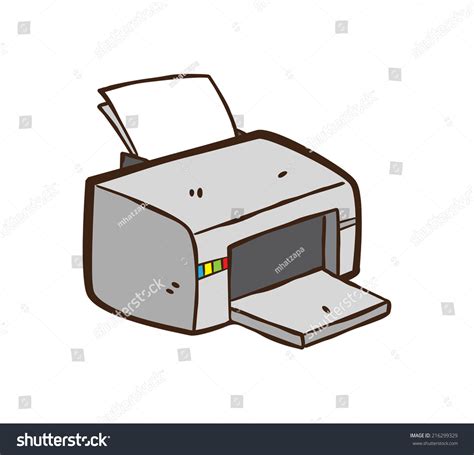 Cartoon Printer Cartoon: เวกเตอร์สต็อก (ปลอดค่าลิขสิทธิ์) 216299329 | Shutterstock