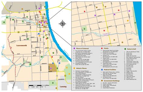 Map of the City of Leavenworth | Leavenworth, Kansas