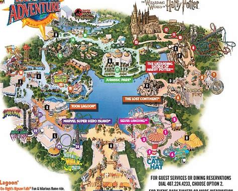 Universal Studios Orlando Islands Of Adventure Map - Copper Mountain ...