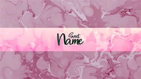 Free Pinky YouTube Banner Template | 5ergiveaways