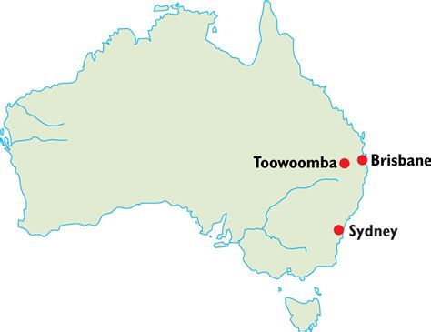 Toowoomba Map - Australia