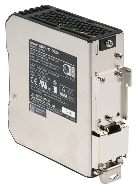 S8VK-C12024 Omron | Omron S8VK-C Switch Mode DIN Rail Power Supply, 90 ...