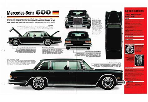 MERCEDES-BENZ 600 GROSSER SPEC SHEET/Brochure:1963, | ubicaciondepersonas.cdmx.gob.mx