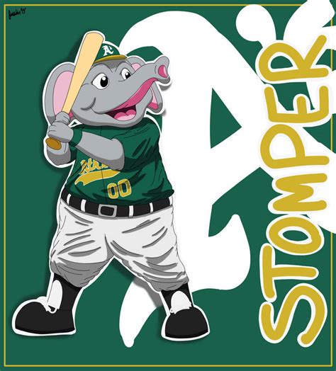 Stomper (Oakland Athletics) by BaxterTheArtDragon on DeviantArt