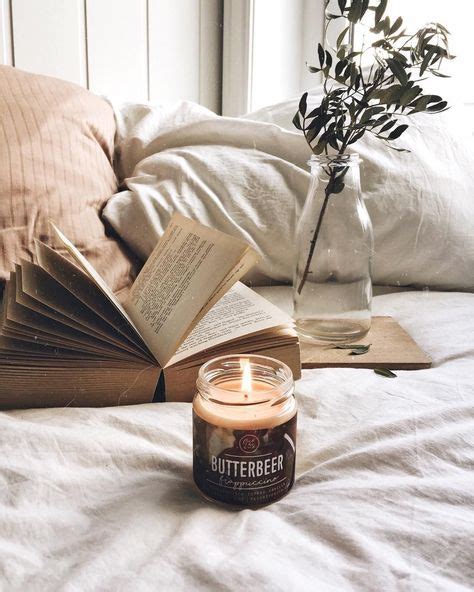 Butterbeer Candle, a Book, & a Relaxing Atmosphere | Cozy aesthetic, Candle aesthetic ...