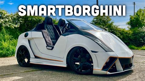 A Shop Turned One Of Those Squished Smart Car Lamborghini Memes Into Something Real - The Autopian