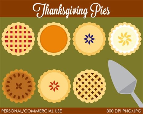 Thanksgiving Pies Clipart Digital Clip Art by MareeTruelove