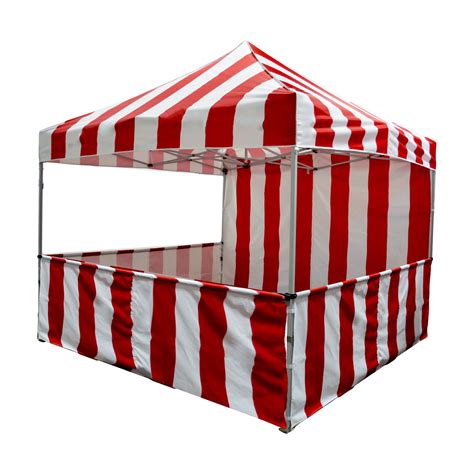 Impact Canopy Carnival Booth Kit 10'x10', Vendor Booth Red & White - Walmart.com