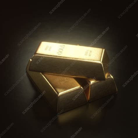 Gold bars, illustration - Stock Image - F019/2696 - Science Photo Library