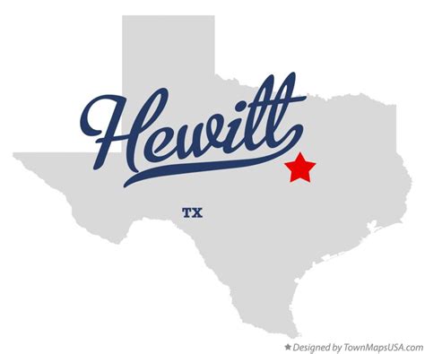 Map of Hewitt, TX, Texas