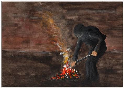 The Burning of the Leaves Painting by Graham Pope | Saatchi Art