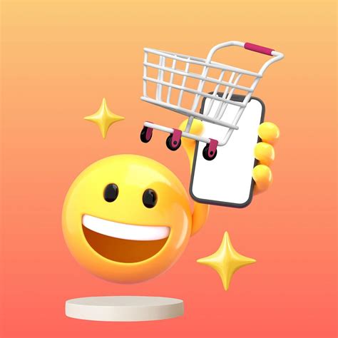 E-commerce 3D emoticon, online shopping | Premium Photo - rawpixel