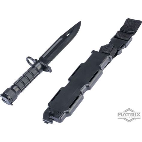 Rubber Bayonet with Sheath & M4 / M16 QD Mount