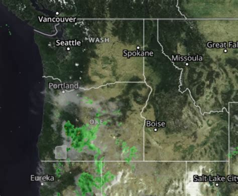 Pacific Northwest Weather Doppler Radar and Satellite Map