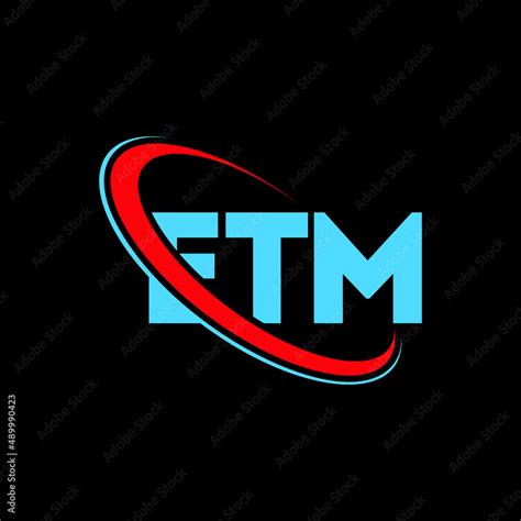 ETM logo. ETM letter. ETM letter logo design. Initials ETM logo linked ...