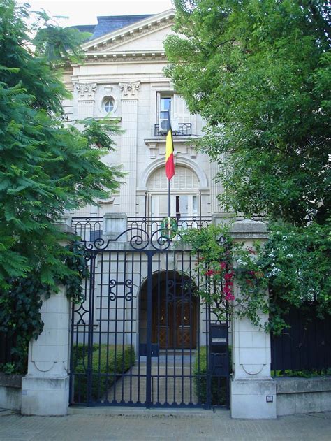 Main entrance of the Belgium Embassy