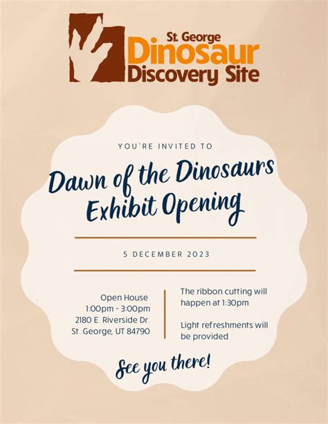 Exhibit Opening - Dinosaur Discovery Site