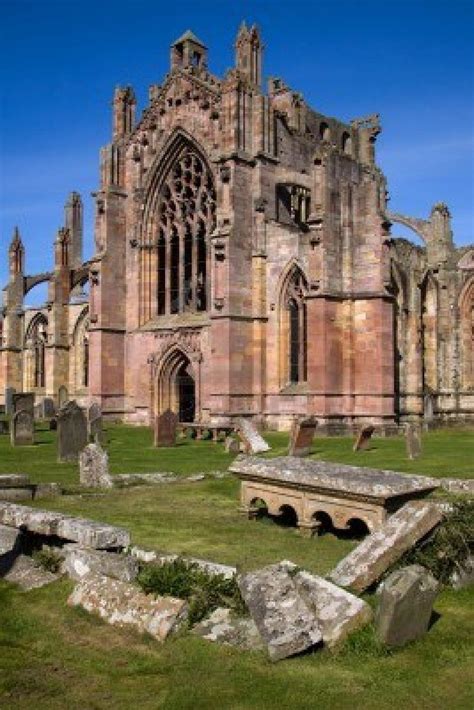 Melrose Abbey, Scottish Borders | Melrose abbey, Cathedral, Scotland