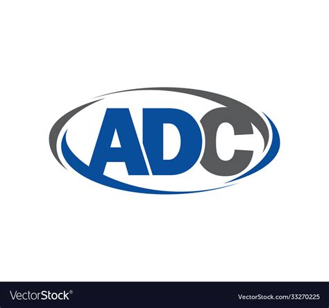 Adc monogram initial logo Royalty Free Vector Image