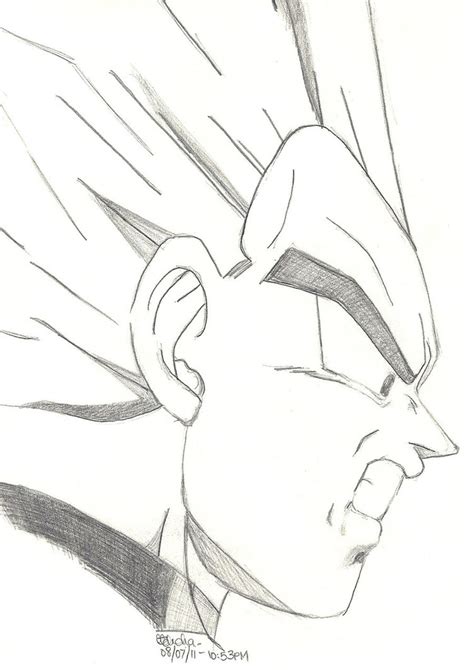 Goku Sketch Step By Step at PaintingValley.com | Explore collection of ...