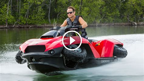 How Cool Is This? From an ATV Quad Bike to Jet Ski in 5 Seconds? Quadski! | Amphibious vehicle ...