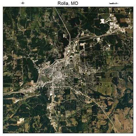 Aerial Photography Map of Rolla, MO Missouri